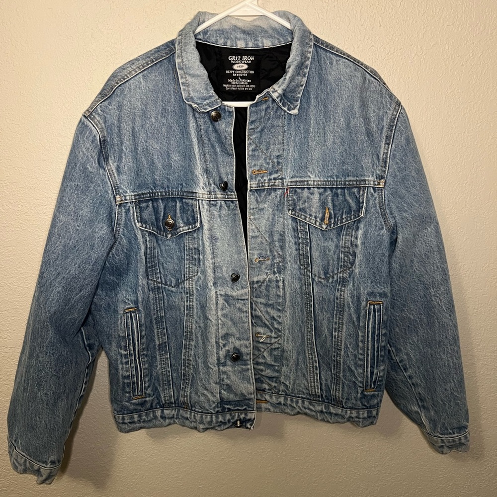 Grit Iron 1929 Heavy construction Work wear Jean Jacket